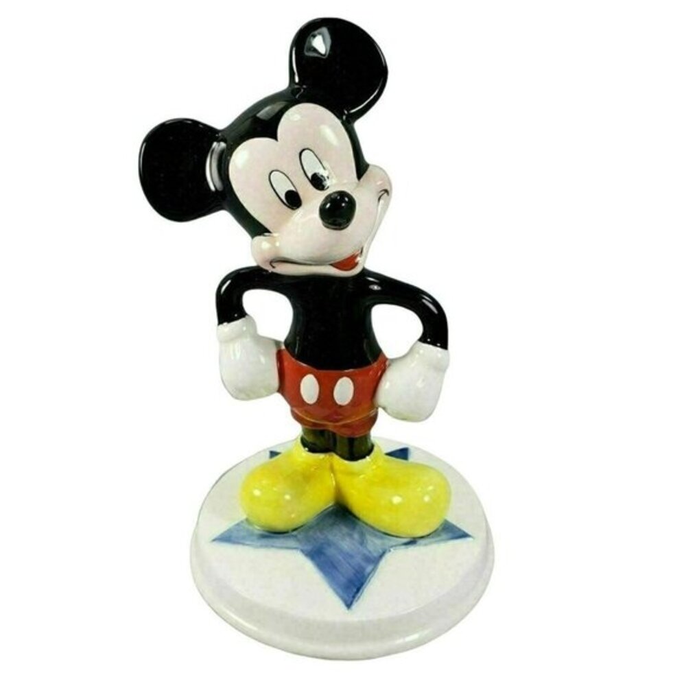 Mickey Mouse Disney Characters Schmid Hand Painted Standing Figurine With Base